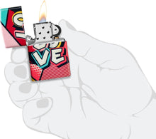 Load image into Gallery viewer, Zippo Lighter - Custom Message Engrave on Backside Love Design - 540 Color 46013
