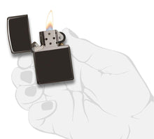 Load image into Gallery viewer, Zippo Lighter - Personalized Message Engraved on Colored Windproof Lighter High Polish Black 24756

