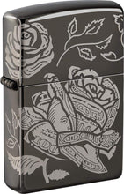 Load image into Gallery viewer, Zippo Lighter- Personalized Engrave Blossoms Flower Rose and Currency 49156
