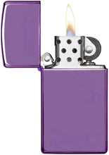 Load image into Gallery viewer, Zippo Lighter- Personalized Engrave on Slim Size Purple Abyss #28124
