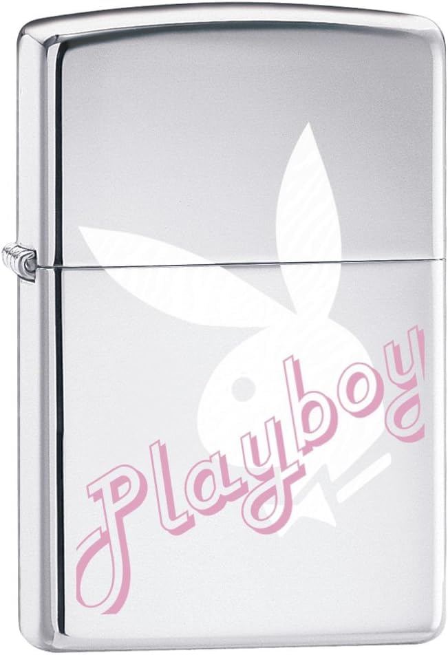 Zippo Lighter- Personalized Engrave for Bunny Playboy with Faded Bunny 24790
