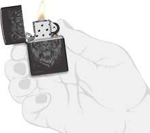 Load image into Gallery viewer, Zippo Customized Message for Lindsay Kivi The Big Cat - High Polish Black 48935
