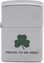 Load image into Gallery viewer, Zippo Lighter- Personalized Engrave Lucky Clover Shamrock Irish Leaf Luck Z195
