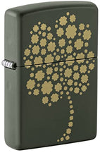 Load image into Gallery viewer, Zippo Lighter- Personalized Engrave Lucky Clover Shamrock Clover Irish #48501
