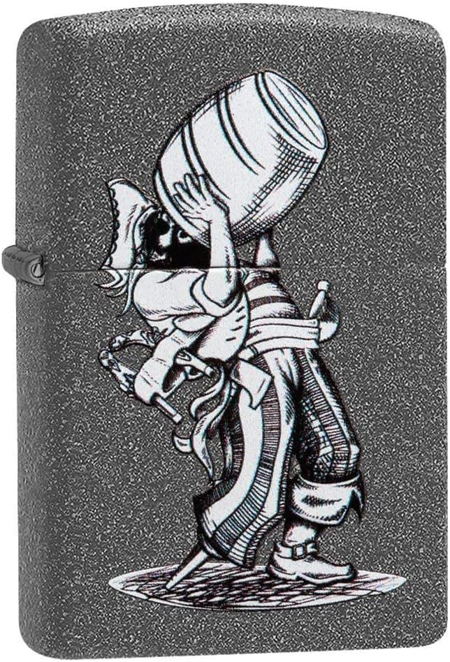 Zippo Lighter- Personalized Engrave Pirate Drinking Barrell Funny #Z5498