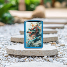 Load image into Gallery viewer, Zippo - Customized Message on Mazzi® Dragon High Polish Blue Pocket 46686
