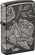 Load image into Gallery viewer, Zippo Lighter- Personalized Engrave Blossoms Flower Rose and Currency 49156
