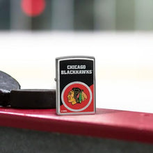 Load image into Gallery viewer, Zippo Lighter - Custom Engraved with Your Message for NHL Chicago Blackhawks 2024 Street Chrome Pocket Lighter 46186
