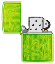 Load image into Gallery viewer, Zippo Lighter - Custom Engraved with Your Message for Iced Cannabis Design Lurid Pocket Lighter 46269
