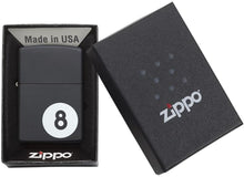 Load image into Gallery viewer, Zippo Lighter- Personalized Message for Billiards 8-Ball Pool Black 28432
