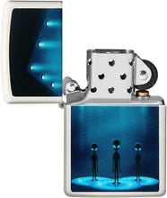 Load image into Gallery viewer, Zippo Aliens Design Glow-in-The-Dark Green Pocket Lighter
