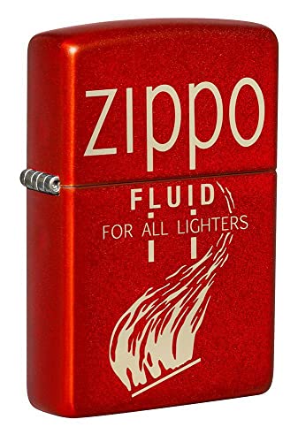 Zippo Lighter- Personalized Engrave Windproof Lighter etro Metallic Red #49586