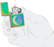 Load image into Gallery viewer, Zippo Lighter - Customized Message on Moon and Flowers - Multi-Color 48910
