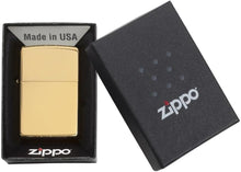 Load image into Gallery viewer, Zippo Lighter- Personalized Message on BrassZippo Lighter High Polish 254B
