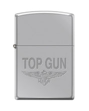 Load image into Gallery viewer, Zippo Lighter - for US Navy Top Gun Pilot Wings Fighters Weapons School #Z5544
