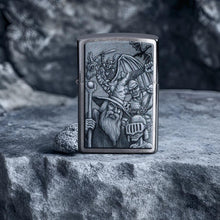 Load image into Gallery viewer, Zippo - Customized Message on Mystical Beings Brushed Chrome Pocket 46579
