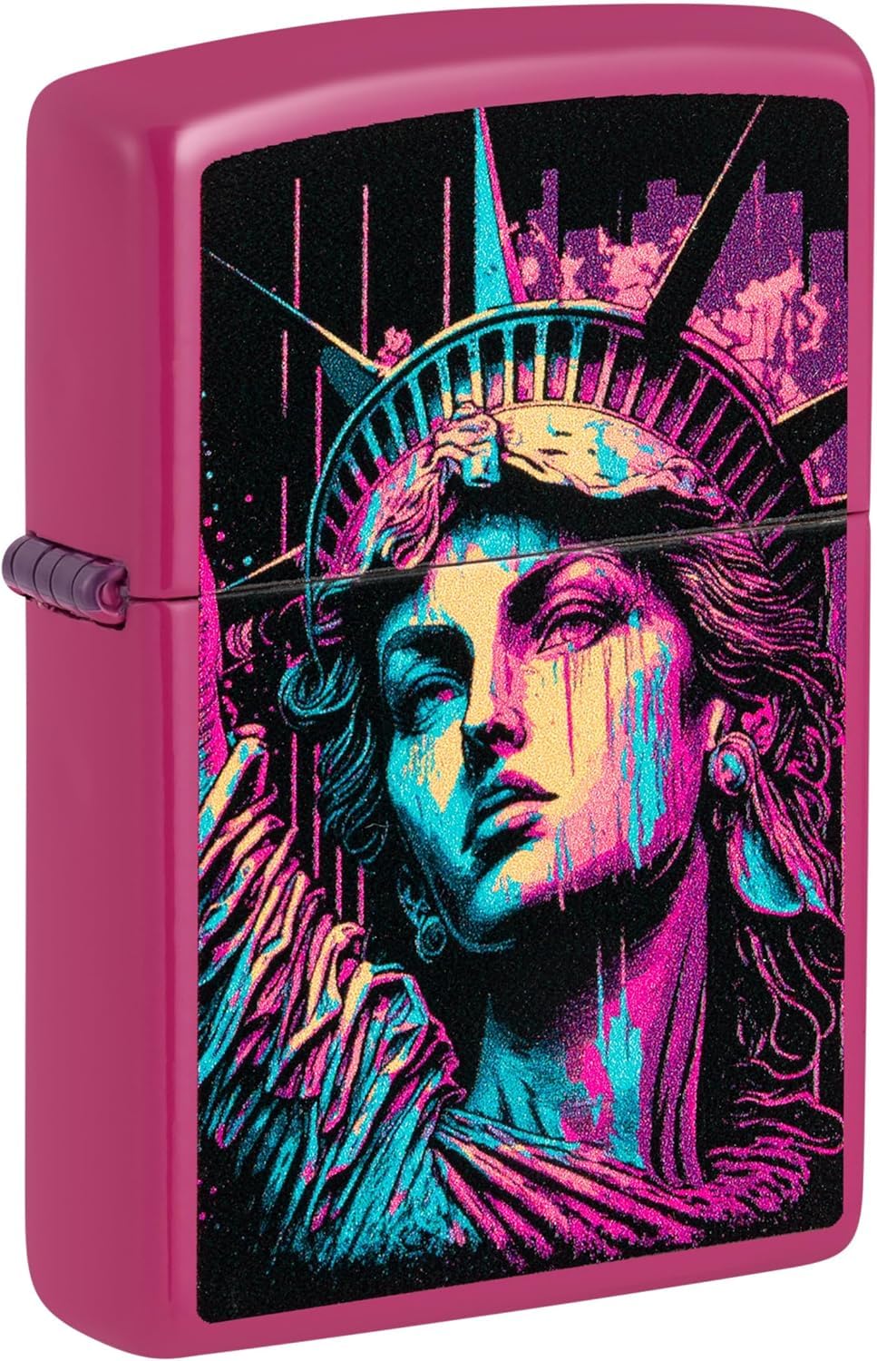 Zippo Lighter - Custom Message Engrave Retro Statue of Liberty Frequency 48916