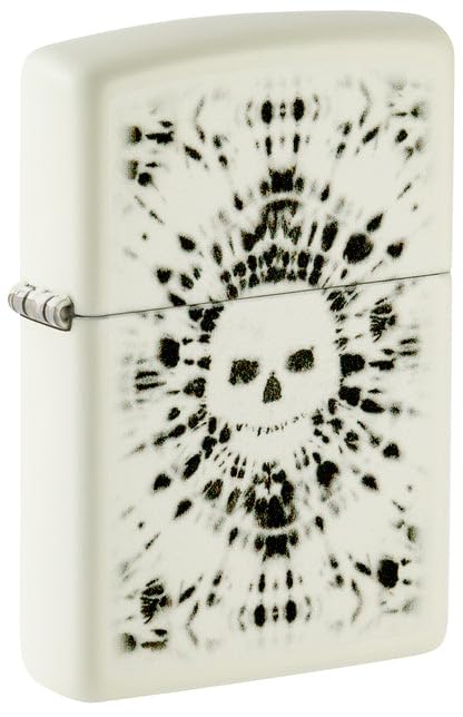 Zippo Lighter - Custom Engraved with Your Message for Glowing Skull Design Glow in The Dark Pocket Lighter 46289