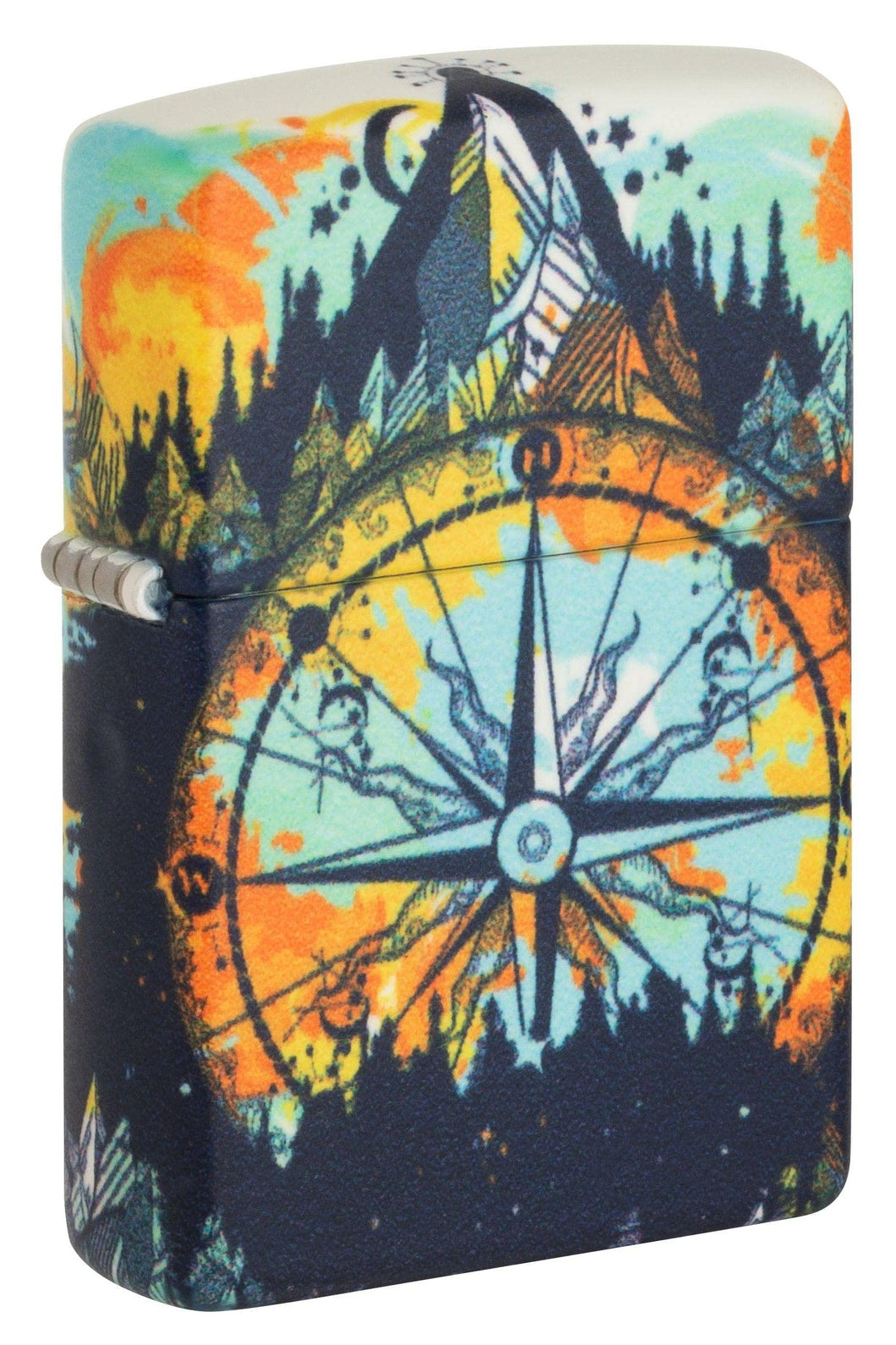Zippo Lighter- Personalized Engrave for Compass Design Glow in The Dark 49805