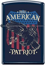 Load image into Gallery viewer, Zippo Lighter- Personalized Engrave Americana Eagle Prey USA Flag Navy #Z5254
