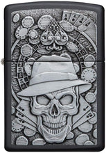 Load image into Gallery viewer, Zippo Lighter- Personalized Engrave for Gambling Skull #49183
