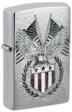 Load image into Gallery viewer, Zippo Lighter- Personalized Engrave Americana Eagle Prey Flag Patriotic #Z5055

