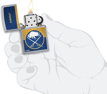 Load image into Gallery viewer, Zippo 2021 NHL Buffalo-Sabres Street Chrome Pocket Lighter
