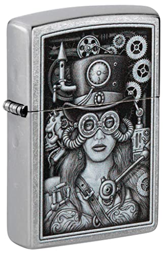 Zippo Lighter- Personalized Engrave for Special Designs Steampunk Girl 48387