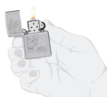 Load image into Gallery viewer, Zippo Lighter - Custom Engraved with Your Message for Lighter, Metal, Silver, One Size 46426
