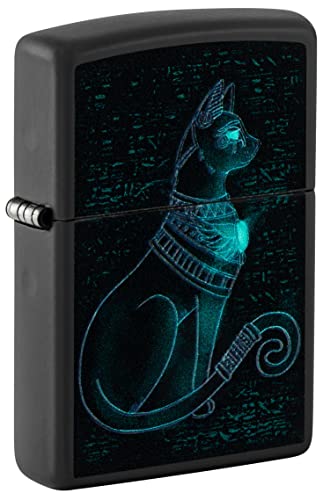 Zippo Lighter- Personalized Bow Kitten Puddy Black Light Spiritual Cat 48582