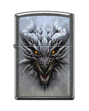 Load image into Gallery viewer, Zippo Lighter - Dragon Fierce Mythical Creatures Black Crackle Lighter #Z5538
