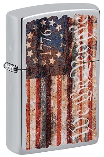 Zippo Lighter- Personalized for US We The People 1776 American Flag 49779