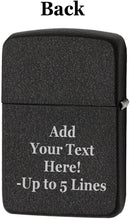 Load image into Gallery viewer, Zippo Lighter- Personalized Message for U.S. Navy Pride Anchor Logo #49318
