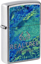 Load image into Gallery viewer, Zippo Realtree Wav3 Design Street Chrome Pocket Lighter
