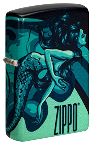 Zippo Lighter- Personalized Engrave for Skull Series2 Mermaid 48605