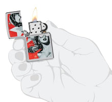 Load image into Gallery viewer, Zippo Lighter - Custom Engraved with Your Message for Glam Glasses Design High Polish Chrome Pocket Lighter 46239
