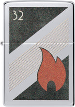Load image into Gallery viewer, Zippo 32 Flame Design Vintage High Polish Chrome Pocket Lighter

