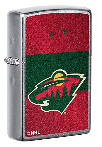 Zippo 2021 NHL Minnesota Wild Street Chrome Pocket Lighter