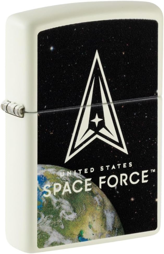 Zippo - Customized Message on U.S. Space Force™ Glow in The Dark Pocket 46421