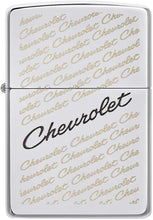 Load image into Gallery viewer, Zippo Lighter- Personalized Engrave for Chevy Chevrolet Brushed Chrome 49305
