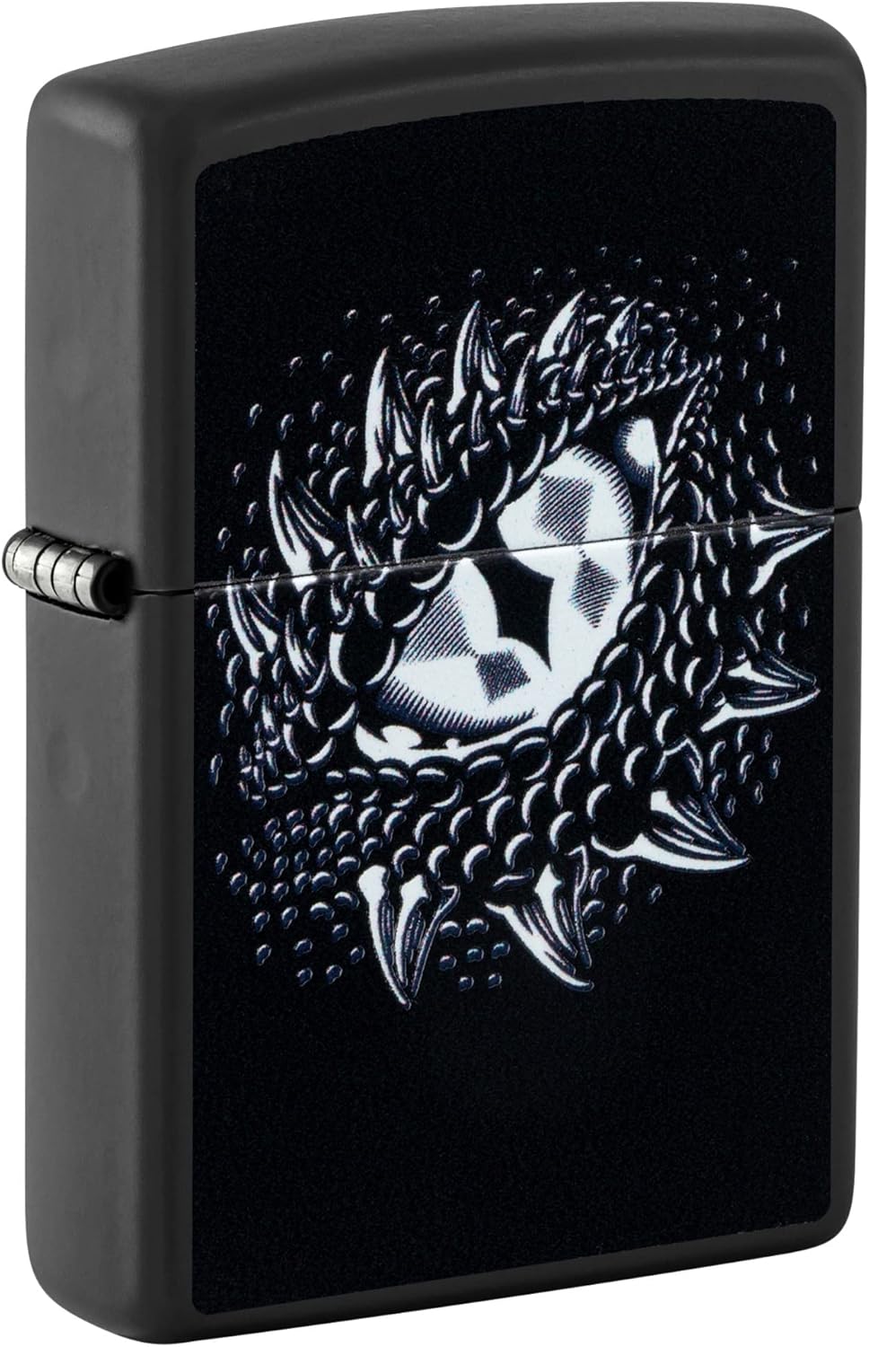 Zippo Black Light Dragon Eye Design Black Matte Pocket Lighter