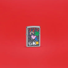Load image into Gallery viewer, Zippo Lighter - Custom Message Engrave Good Luck Symbols - Street Chrome 48682
