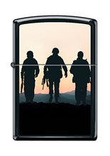 Load image into Gallery viewer, Zippo Lighter- Personalized Engrave for Soldiers at Sunset Silhouette #Z5147
