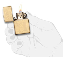 Load image into Gallery viewer, Zippo Lighter - Personalized Custom Message Engrave on Brass Windproof Lighter Venetian 352B
