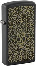 Load image into Gallery viewer, Zippo Lighter- Personalized Engrave for Skull Series2 Slim Skull Filigree 48564

