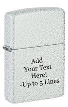 Load image into Gallery viewer, Zippo Lighter - Custom Message Engrave on Glacier Color Design- 46020
