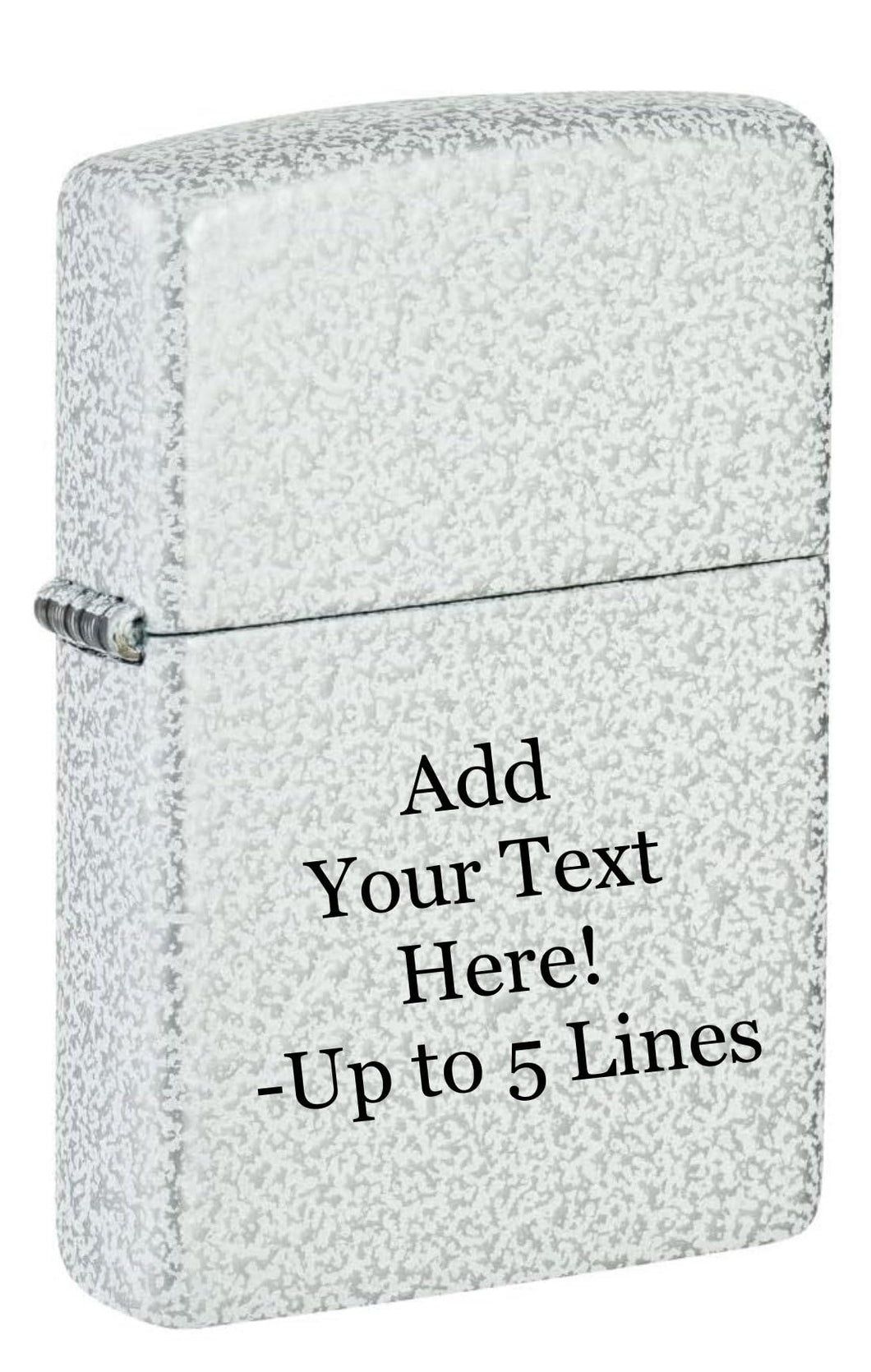 Zippo Lighter - Custom Message Engrave on Glacier Color Design- 46020