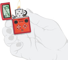 Load image into Gallery viewer, Zippo Lighter - Customized Message Zippotronic Red Matte Pocket Lighter 46700
