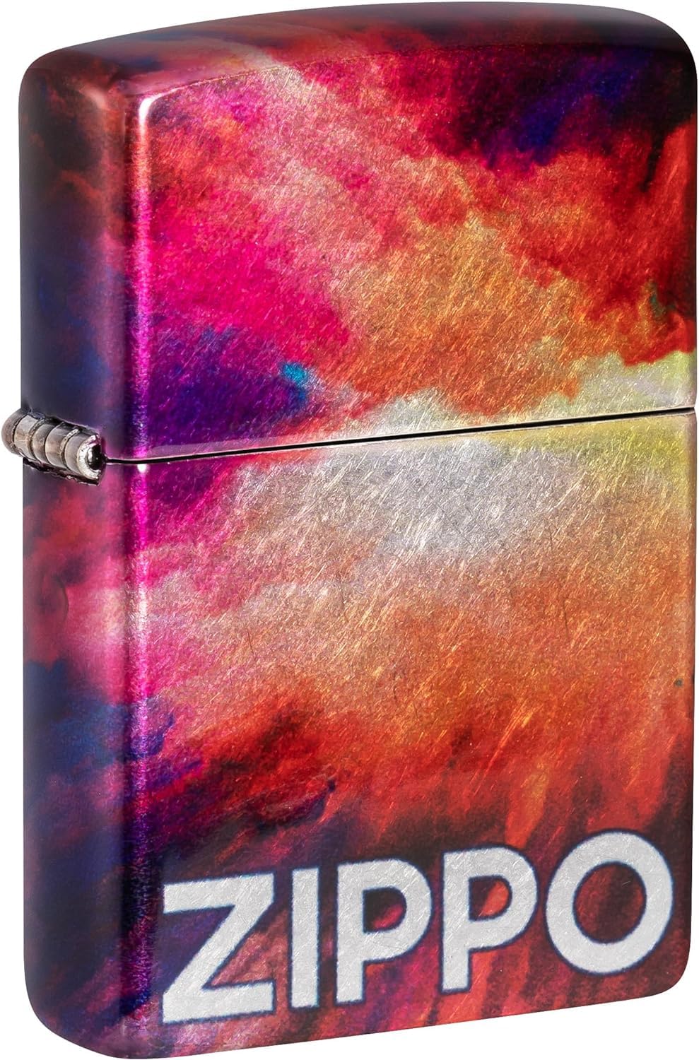Zippo Lighter - Custom Message Engrave on Tie Dye Design - 540 Fusion 48982