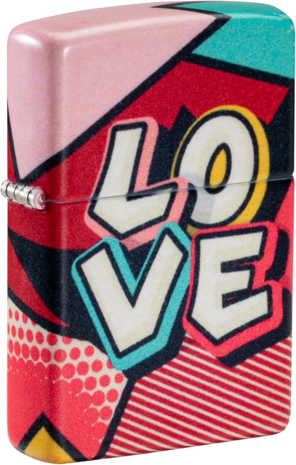Zippo Lighter - Custom Message Engrave on Backside Love Design - 540 Color 46013